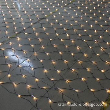 LED Net Light, 4 x 4m Warm White LED with Green Cable